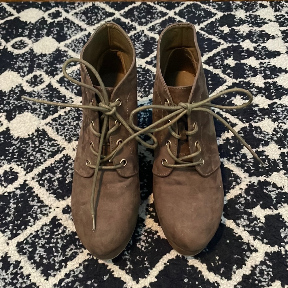 JustFab Palma Wedge Booties